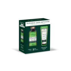 Pack Complemento Alimenticio Anticaída - Triphasic Caps + Regalo Champú Triphasic