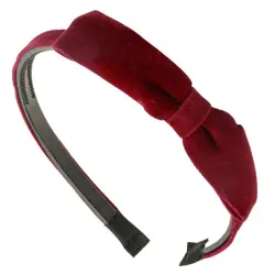 Soho - Diadema Lazo Beata Cintas y diademas 1 pieces Rojo oscuro unisex