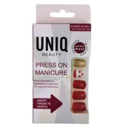 UNIQ - Haga Clic/presione En Las Uñas De Manicura Uñas postizas y diseños de uñas 24 pieces Navidad