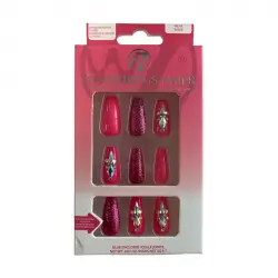 W7 - Uñas postizas Glamorous Nails - Heat Wave