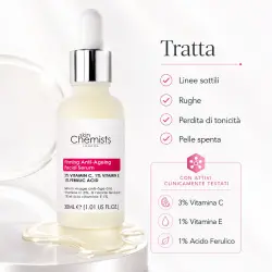 3% de Vitamina C, 1% de Ácido Ferúlico y 1% de Vitamina E Suero antienvejecimiento 30 ml