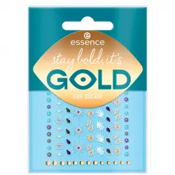 essence - Pegatinas para uñas Stay Bold, it's GOLD