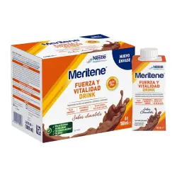 Meritene - Estuche 6 botellas de 180 ml Drink Chocolate Meritene.
