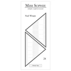 Miss Sophie - French Tips Nail Wraps Uñas postizas y diseños de uñas 24 pieces 24 Piezas