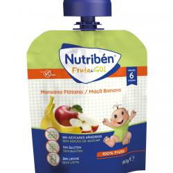 Nutribén® - Fruta & Go Manzana Plátano 90 G Nutribén