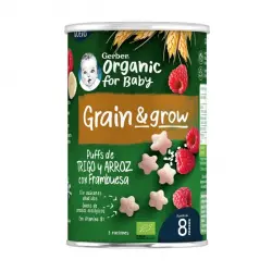 Organic Puffs de Trigo y Arroz con Frambuesa 35 gr