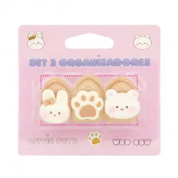 Set 3 Organizadores Cutie Pets 5 gr