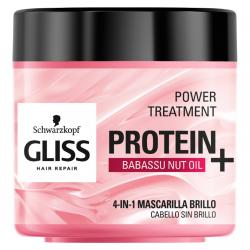 Gliss - Mascarilla De Proteinas 4 EN 1 Con Aceite De Babassu