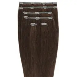 Gold24 - Extensiones Con Clip Gold24 #4 Marrón - 60 Cm Extensiones de cabello 1 pieces Negro unisex