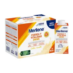 Meritene - Estuche 6 botellas de 180 ml Drink Vainilla Meritene.