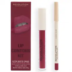 Revolution - Set de labios Lip Contour - Fierce Wine