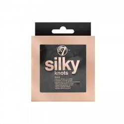 Silky Knots Set 6 Scrunchies Black