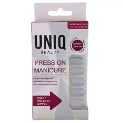 UNIQ - Haga Clic/presione En Las Uñas De Manicura Uñas postizas y diseños de uñas 24 pieces Perla Gris