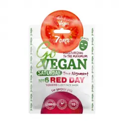 7 Days - Mascarilla facial Go Vegan - Saturday Red Day