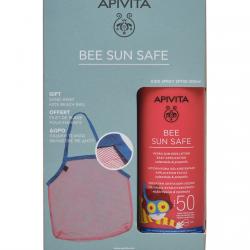 Apivita - Spray Protector Solar Infantil Hydra Sun SPF50 + Bolsa De Malla Antiarena