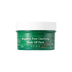 Axis-Y - Mascarilla facial exfoliante Mugwort Pore Clarifying Wash Off Pack