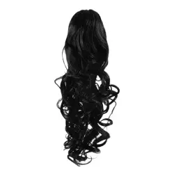 Fashiongirl - Extensiones De Cabello Con Cola De Caballo Con Clip N.° 1 Negro - Rizado Extensiones de cabello 1 pieces unisex