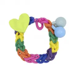 Goma Trenzada Colores Corazón