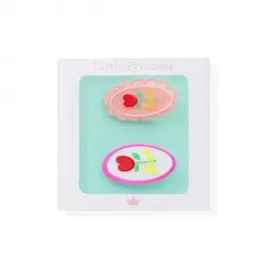 Little Princess Clips Flores Ovalados