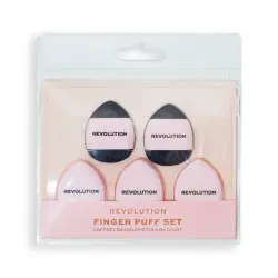 Revolution - Set de mini borlas de maquillaje Mini Finger Powder Puff