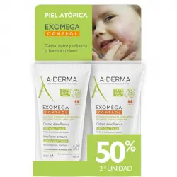 A-Derma - *Exomega Control* - Crema emoliente anti-irritación - 2 x 50ml