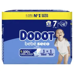 Bebé Seco Talla 7 Pañales para Bebé 15kg+