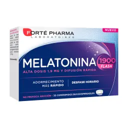 Melatonina 1900 flash adormecimiento más rápido 30 comprimidos