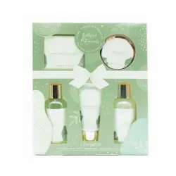 Natural Botanicals Set de Baño con Jojoba, Vainilla y Aceite de Almendras