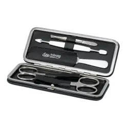 Siena Manicure Set, 5 pcs., Clip-Top Case Range "Siena" Black Set de uñas