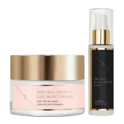 Dúo de oro de 24 quilates y EGF Power Set de tratamiento facial