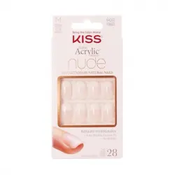 KISS Uñas Francesas  Salon Acrylic Nude Nails - Cashmere 32 [ES] Gram 32.0 g
