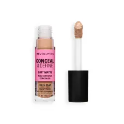 Makeup Revolution - Corrector líquido Conceal & Define Soft Matte - C4C
