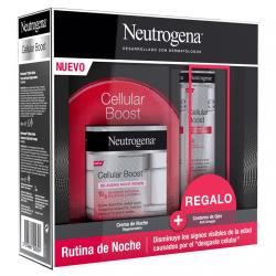 Neutrogena - Pack Crema De Noche Regeneradora Cellular Boost Antiedad + Contorno Ojos Antiarrugas