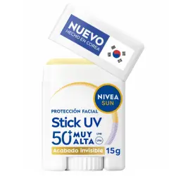 Nivea Sun Protección Facial Stick UV SPF50+ Tacto Sedoso 15 gr