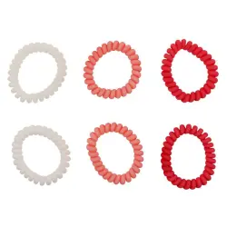 Soho - Lazos Para El Pelo En Espiral Thia Gomas para cabello 6 pieces Oro rosa unisex