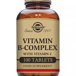 SOLGAR - 100 Comprimidos B Complex Con Vitamina C