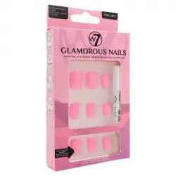 W7 - Uñas postizas Glamorous Nails - Pink Kiss