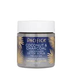 Pacífica Exfoliante detox para axilas Coconut & Charcoal, 205 ml