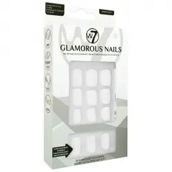 W7 - Uñas postizas Glamorous Nails - White Lily