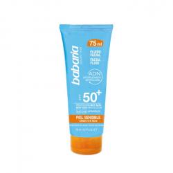 Babaria - Crema facial de protección solar fluida SPF50+ 75ml - Pieles sensibles y atópicas