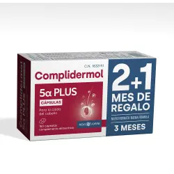 Complidermol 5 Alfa Plus cápsulas para la caída del cabello 180 u