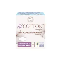 Compresa Normal con Alas  Alcotton