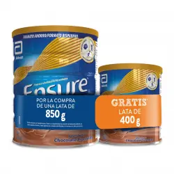 Ensure - Complemento Nutricional Chocolate 850 G + 400 G Nutrivigor