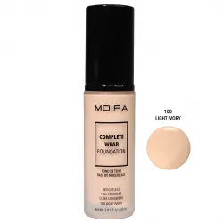 Moira - Base de maquillaje fluida Complete Wear™ - 100: Light Ivory