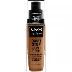 NYX Professional Makeup - Base De Maquillaje Waterproof Can't Stop Won't Stop Full Coverage Foundation