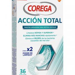 Corega - 36 Tabletas Limpiadoras Acción Total