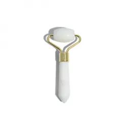 Mini Rodillo Facial Jade Blanco
