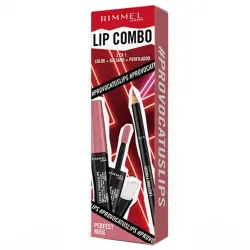 Rimmel London - Set de labios Lip Combo 3 en 1 Provocalips + Lasting Finish - Perfect Nude