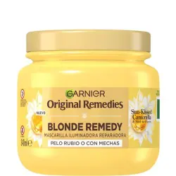 Original Remedies Mascarilla Reparadora Iluminadora Sun-Kissed Camomila Cabello Rubio 340 ml