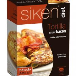 Siken® - Tortilla Sabor Bacon 7 Sobres Diet